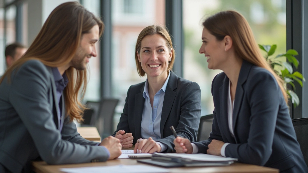 Groep zakelijke professionals die samenwerken aan een project in een moderne kantooromgeving