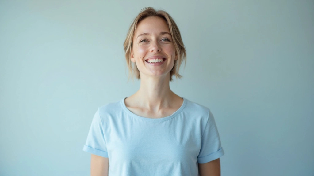 Vrouw die demonstreert hoe je je mond positioneert voor lange Nederlandse klinkers, duidelijke mondstand